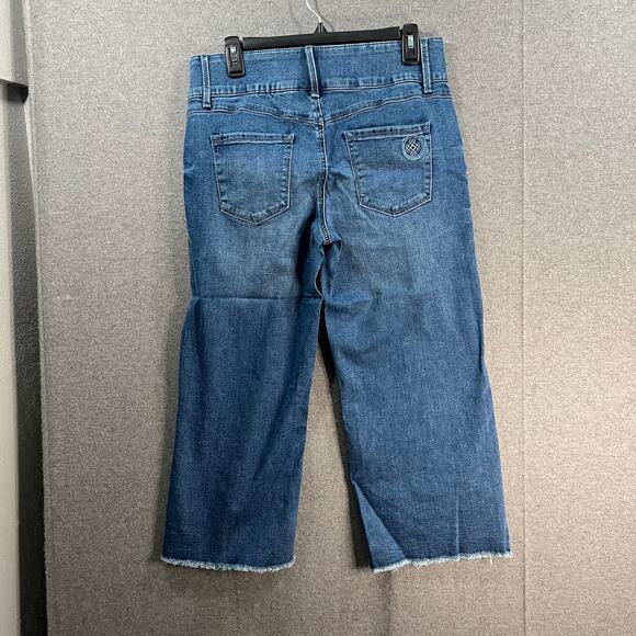 Laurie Felt Petite BFF Denim Curve Wide-Leg Crop Jeans True Blue, Petite 12 - Picture 2 of 12